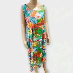 Jams World Colorful Floral Midi Dress